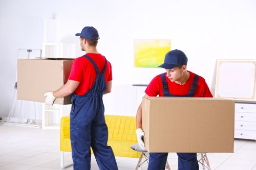 Removal team helping with a residential move in Fulham