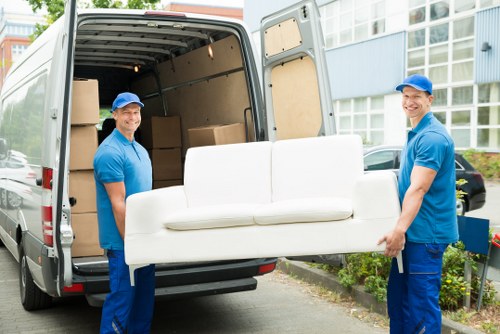Man and van team helping with a local Fulham home move