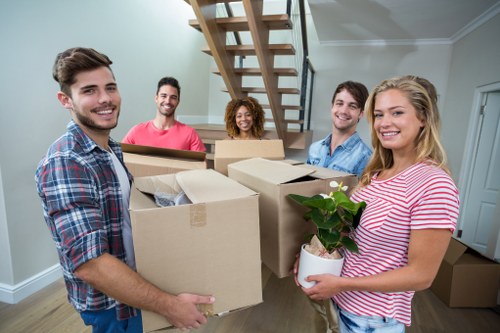Local man with van helping with a home move in Fulham