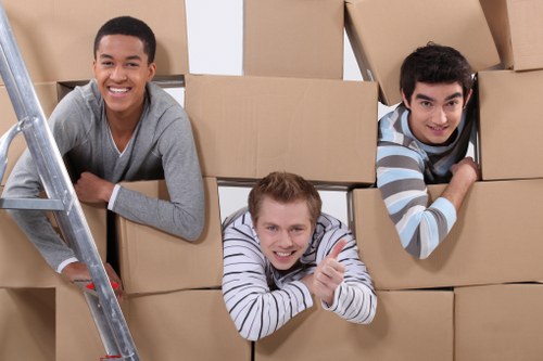 Office furniture pick-up and collection service in Fulham commercial premises