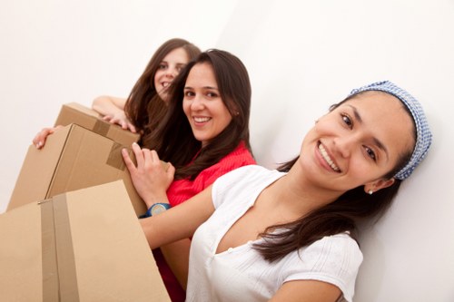 Unpacking service helping a Fulham customer settle into a new home