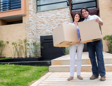 Customer goods being handled with care during relocation